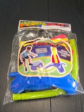 Ultimate Rocket Stomp Launcher - Blue & Yellow Kids Toy